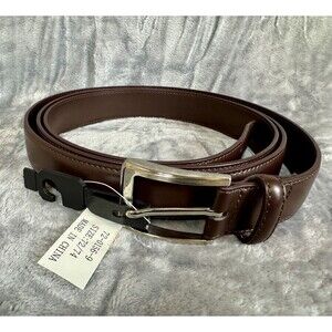 NEW King Size Belt Brown Leather Men’s Size 72/74 New With Tags